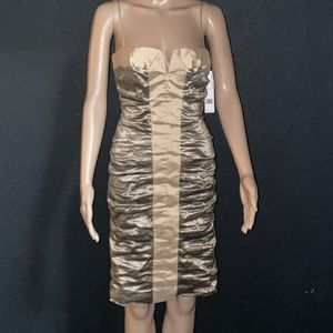 NICOLE MILLER Scrunch Cocktail Dress Size 6